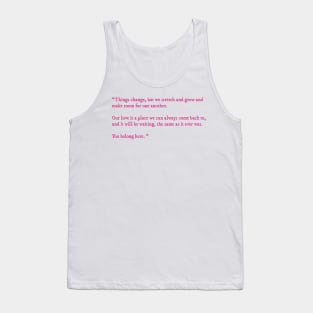 Happy Place Emily Henry quote Tank Top